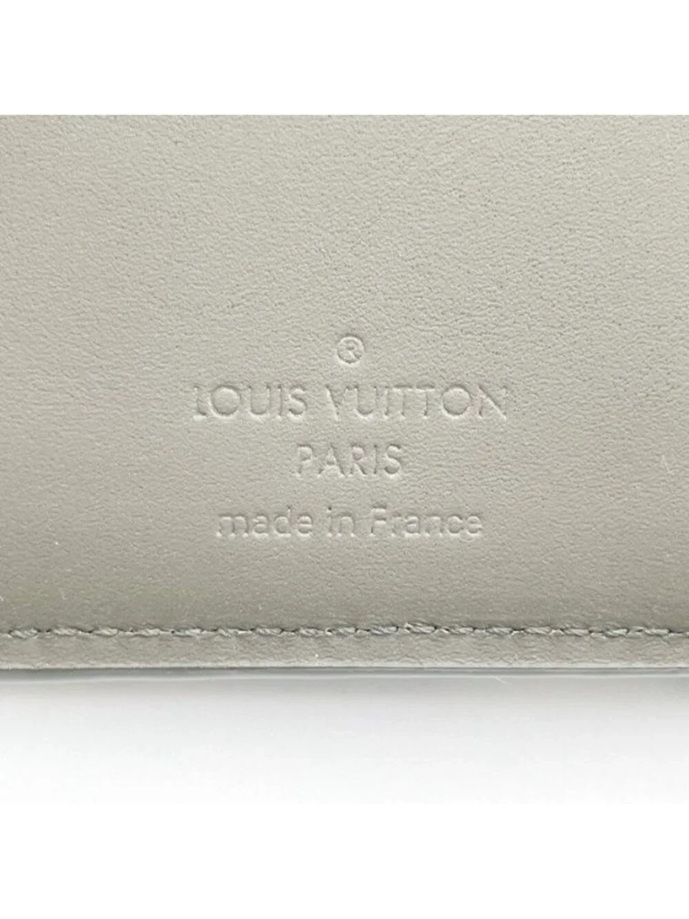 Louis Vuitton Bifold Wallet Portefeuille Multiple Khaki Aerogram Leather